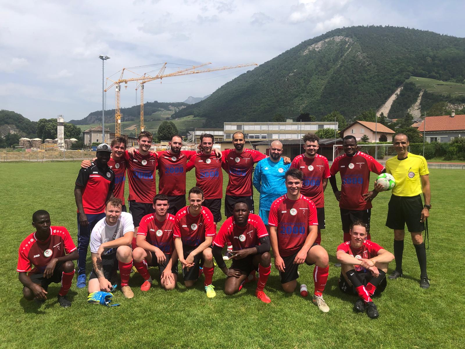 Photo d'équipe en Valais